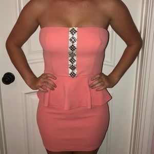 Strapless Short Dress